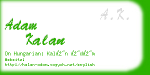 adam kalan business card